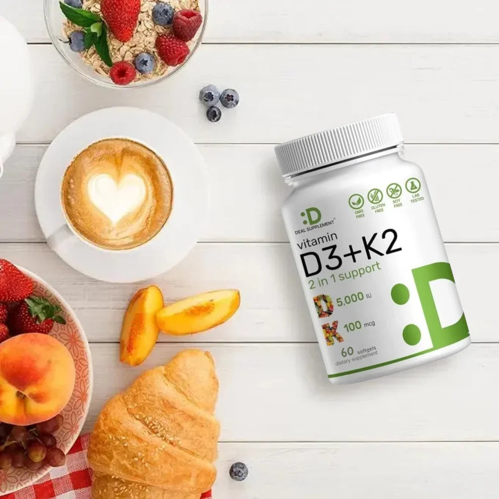 Suplemento de vitamina D3K2 - Tu escudo diario en una cápsula