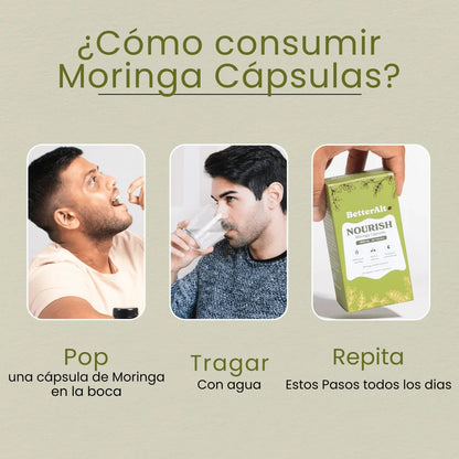 BetterAlt - Capsulas Moringa Energía verde, vida real