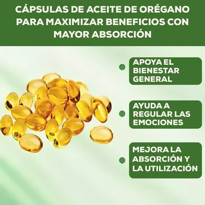 Aceite de Orégano con Aceite de Semilla Negra